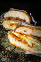Sausage Egg Breakfast Sandwich