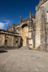 Fototapeta na wymiar The historic Convent of Christ in the city of Tomar in Portugal