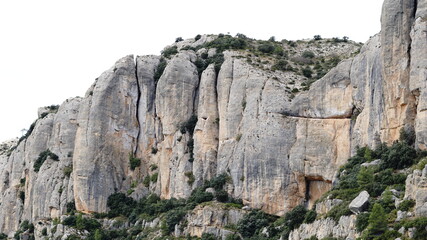 background of rocky mountain wall