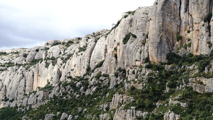 natural rock mountain precipice background