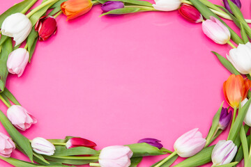 Tulips wreath