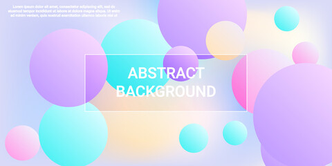 Background picture with balls for banner design.