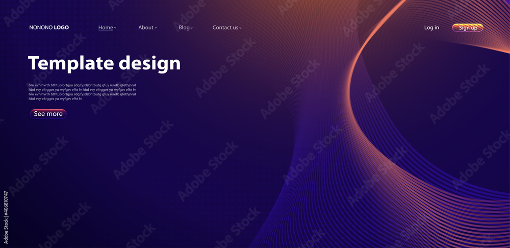 Poster abstract background modern design. landing page. template for websites or apps.vector.
