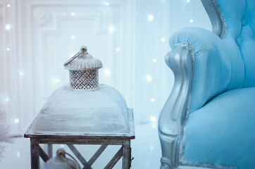 A fragment of a beautiful New Year's interior.