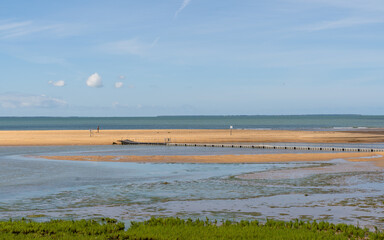 view of the beach, La Faute-sur-Mer, France