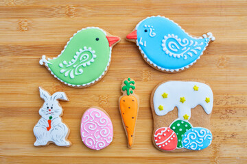 Easter homemade gingerbread cookie
