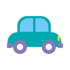 baby toys design, blue car icon, colorful design