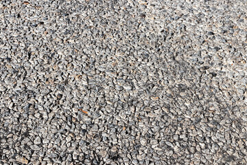 New road surface made of medium-sized asphalt concrete
