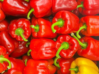 Obraz na płótnie Canvas red paprika at the market