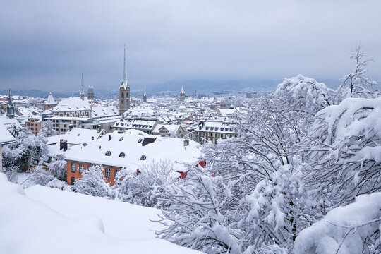 Cityscape of Zurich (Switzerland), Skyline