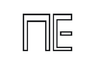 creative a and e logo designs and logo letters