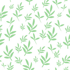Fototapeta premium Flowers pattern on white background. illustration of plants vector. Beautiful vector flowers. Wildflowers vector