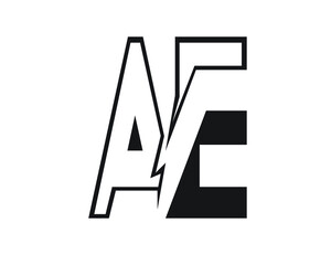 a and e creative logo designs and logo letters and initials 