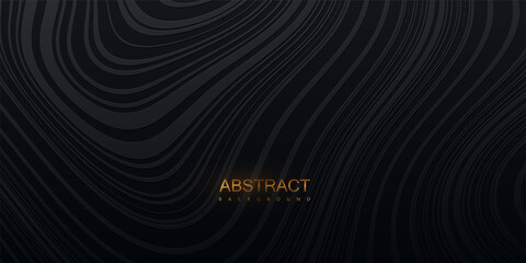 Topography relief. Abstract black background.