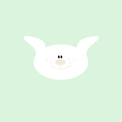 Emil der freundlich liebevolle Hund in beige pastell