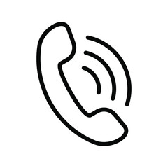 Phone icon vector. Call icon for web and mobile app. Handset vector