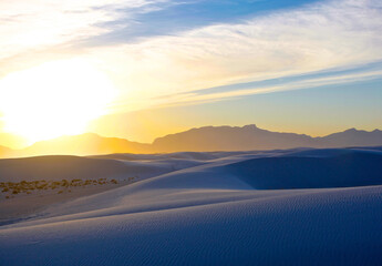 white sand dunes