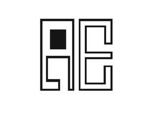 a and e creative logo designs and logo letters and initials 