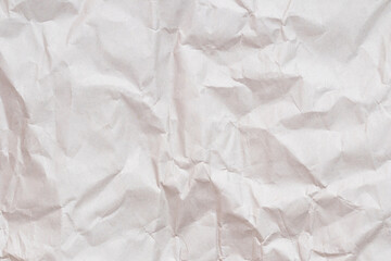 Top view empty brown paper with wrinkled. Crumpled paper background and texture.