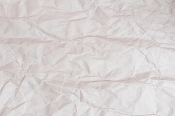 Top view empty brown paper with wrinkled. Crumpled paper background and texture.