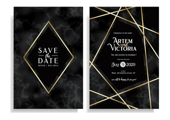 Naklejka na ściany i meble art deco save the date vector illustration. Graphics template for wedding invitation or flyers. Vector example save the date layout of the card. Paper A4. elegant creative design
