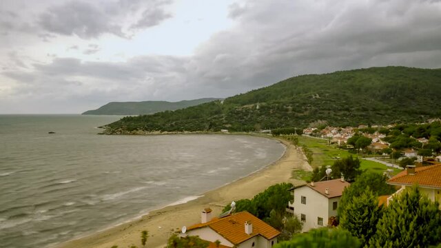 yonca village timelapse in cloudy weather