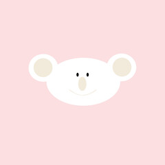 Moritz der flauschige Koalab&auml;r pastell rosa