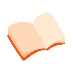 book hand drawn icon, colorful design