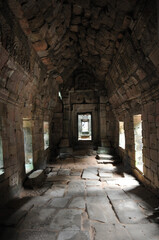 Hallways, doorways and columns at Angkor Wat