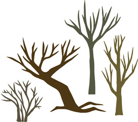 Tree vector . Illustration of a green tree. Image of a tree with foliage vector. Tree trunk vector. Nature. Ecology