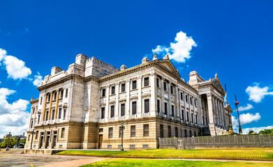 Fototapeta premium Legislative Palace of Uruguay, a monumental building in Montevideo