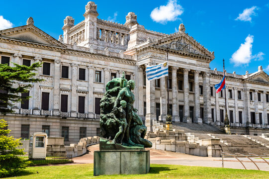 Legislative Palace Of Uruguay, A Monumental Building In Montevideo