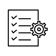 Check list flat icon. Pictogram for web. Line stroke. Isolated on white background. Vector eps10