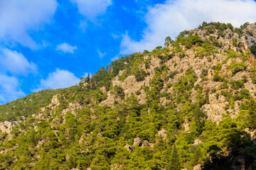 Fototapeta na wymiar View of the Taurus mountains in Antalya province, Turkey