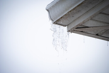 icicles dripping from roof