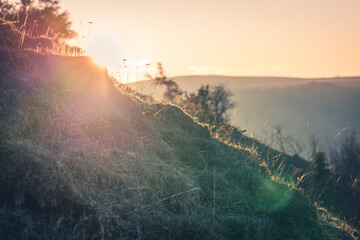 Coucher de soleil dans le C&eacute;zallier
