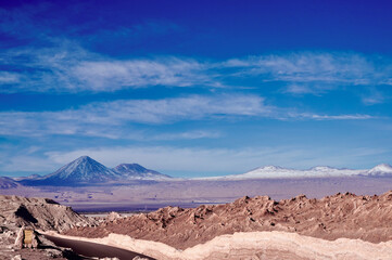 Mountains in the Moon Valley, Atacama Desert, Chile. 