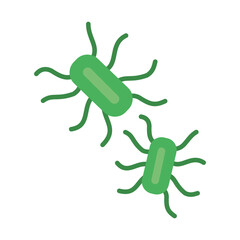 salmonella bacterias icon, colorful design