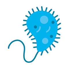cholera bacteria icon, colorful design - obrazy, fototapety, plakaty