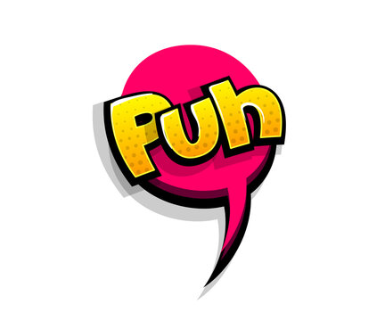 Lettering puh, poof. Comic text logo sound effects. Vector bubble icon speech phrase, cartoon font label, sounds illustration. Comics book funny text.