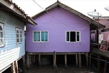 Lilac Stilt House in Thailand