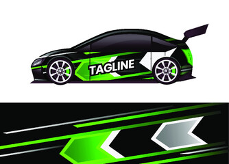 Car decal wrap design vector. Abstract background for vehicle vinyl wrap. Background abstract stripe racing sport graphic designs kit for race car, rally, vehicle, livery and adventure