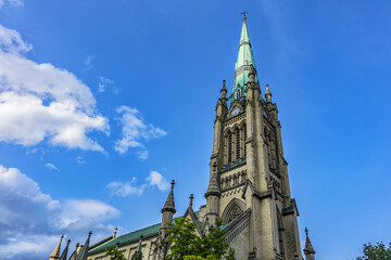 Cathedral Church of St. James in Toronto, Ontario, Canada. Cathedral is home of oldest congregation...