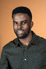 Fototapeta premium Happy Young Black Man Laughing