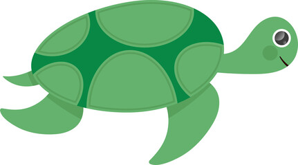 cute cartoon turtle character cartoon illustration for kids magazine
