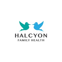 Halcyon Logo bird animal