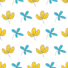 Vector leaves seamless repeat pattern design background. Perfect for modern wallpaper, fabric, home decor, and wrapping projects.