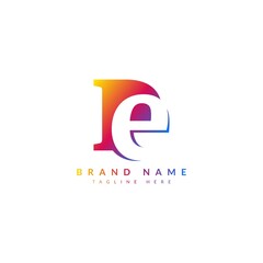 DE ED letter combination concept for company and business logo.