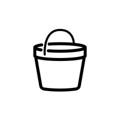 bucket icon vector design trendy