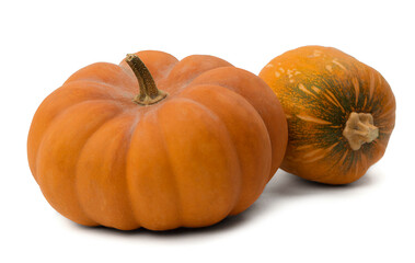 Pumpkin, isolated  with copy space . Pumpkin banner . Autumn vegetable. Halloween. Orange pumpkin. Harvest. Foodstuff .